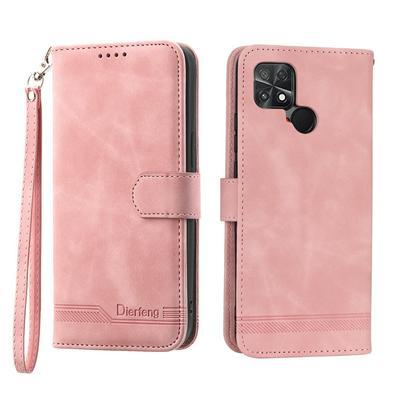 For Xiaomi Poco C40 Series Line Terms Strong Magnetic Closure PU Leather + TPU Wallet Case