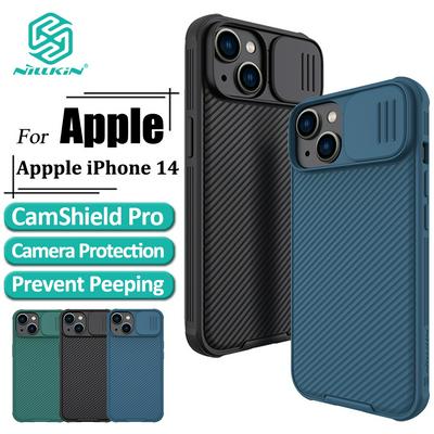 NILLKIN CamShield Pro for iPhone 14 PC+TPU Hybrid Phone Cover Drop-proof Case with Camera Slide Lidid