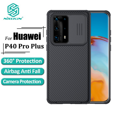 NILLKIN CamShield Pro for Huawei P40 Pro+ PC+TPU Hybrid Phone Cover Drop-proof Case with Camera Slide Lidid
