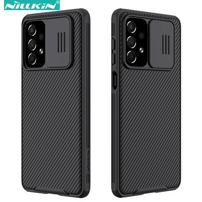 NILLKIN CamShield Pro for Samsung Galaxy A73 5G PC+TPU Hybrid Phone Cover Drop-proof Case with Camera Slide Lid