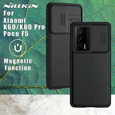 NILLKIN CamShield Pro for Xiaomi Redmi K60/K60 Pro PC+TPU Hybrid Phone Cover Drop-proof Case with Camera Slide Lid