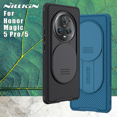 NILLKIN CamShield Pro for Honor Magic 5 Pro PC+TPU Hybrid Phone Cover Drop-proof Case with Camera Slide Lid