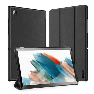 DUX DUCIS DOMO Series Shockproof Case for Samsung Galaxy Tab A8 10.5 (2021) Tri-fold Stand PU Leather PC Tablet Cover with Auto Sleep / Wake