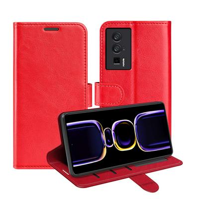 For Xiaomi Redmi K60/K60 Pro R64 Pattern Single Folded Edge Folio Flip Leather Wallet Phone Case