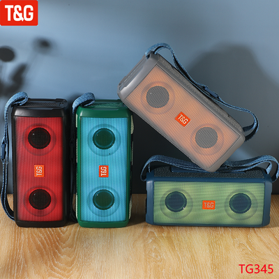 T&amp;G TG345 Portable Speaker Bluetooth Wireless Waterproof Speakers Subwoofer Outdoor Bass Loudspeaker with LED Light