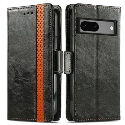 For Google Pixel 7A business splicing card flip cover RFID anti-theft brush buckle protective cover