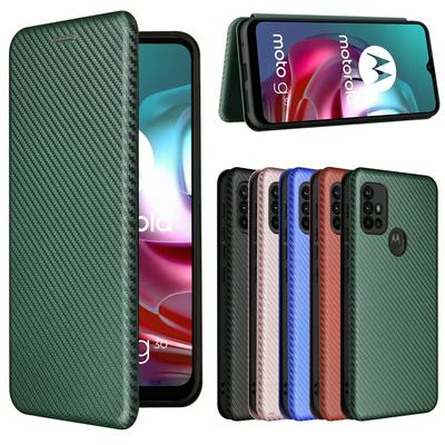 For Motorola Moto G30/G10 Carbon Fiber Texture Shockproof and Scratchproof Hard PC+TPU Phone Case