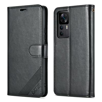 AZNS For Xiaomi Redmi K50 Ultra 5G / 12T 5G Wallet Phone Case Shockproof PU Leather Cover Anti-Scratch Phone Case with Stand
