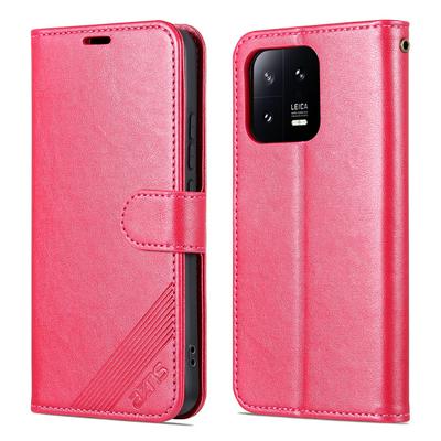 AZNS For Xiaomi 13 Wallet Phone Case Shockproof PU Leather Cover Anti-Scratch Phone Case with Stand