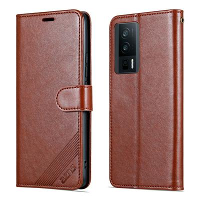 AZNS For Xiaomi Redmi K60 Pro Wallet Phone Case Shockproof PU Leather Cover Anti-Scratch Phone Case with Stand