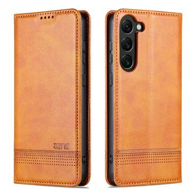 For Samsung Galaxy S23 Ox Pattern Shock-Absorption Side Flip Magnetic Attraction PU Leather + Soft TPU with Card Slots and Stand Wallet Case