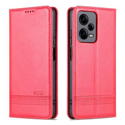 For Xiaomi Redmi Note 12Pro Plus Ox Pattern Shock-Absorption Side Flip Magnetic Attraction PU Leather + Soft TPU with Card Slots and Stand Wallet Case