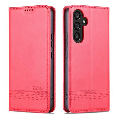 For Samsung Galaxy A54 Ox Pattern Shock-Absorption Side Flip Magnetic Attraction PU Leather + Soft TPU with Card Slots and Stand Wallet Case