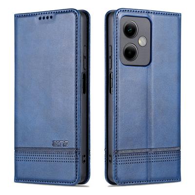 For Xiaomi Redmi Note 12 5G Ox Pattern Shock-Absorption Side Flip Magnetic Attraction PU Leather + Soft TPU with Card Slots and Stand Wallet Case