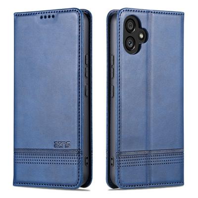 For Samsung Galaxy A04E Ox Pattern Shock-Absorption Side Flip Magnetic Attraction PU Leather + Soft TPU with Card Slots and Stand Wallet Case