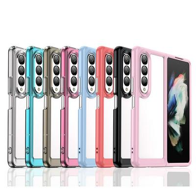Soft Transparent Case For Samsung Galaxy Z Fold 4 5G Case Silicone Color Cover For Samsung Z Fold4 Case For Samsung Z Fold 4 5G