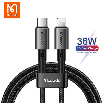 Mcdodo CA-285 36W USB C to Lightning Cable for iPhone 14 13 12 11 Pro Max Phone Charging Data Sync Line Type C iOS PD Fast Chargr Cord