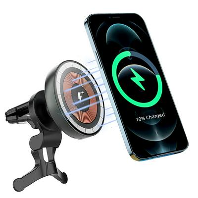 WiWU CH-309 15W Transparent Magnetic Car Mount for iPhone Samsung Huawei Mobile Phone Stable and Fast Charging Car Holder for iPhone