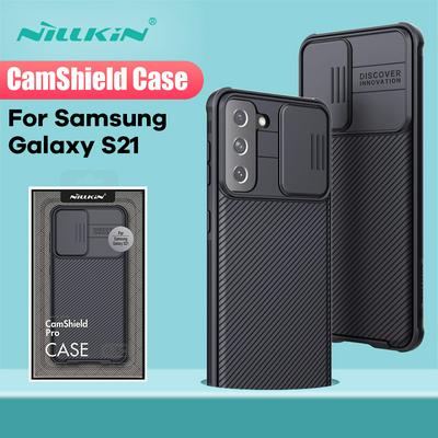 NILLKIN CamShield Pro Shell PC Panel + TPU Frame Phone Cover Case for Samsung Galaxy S21 5G