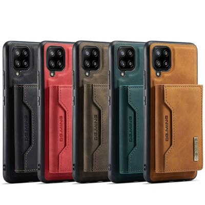 DG.MING M2 Series Detachable 2-in-1 Wallet Kickstand Design Leather Coated Hybrid Case for Samsung Galaxy A42 5G