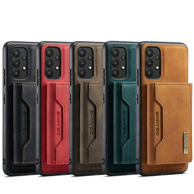 DG.MING M2 Series Detachable 2-in-1 Wallet Kickstand Design Leather Coated Hybrid Case for Samsung Galaxy A32 4G