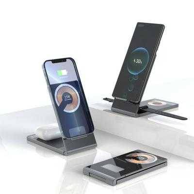 4 in 1 Magnetic Wireless Charging Station for iPhone Apple Watch AirPods Charger Holder Folding Portable Phone Magsafe Charge Qi