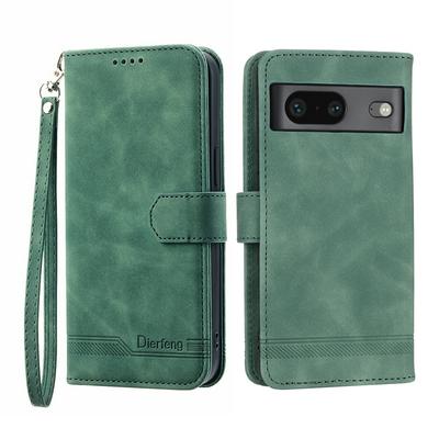 For Google Pixel 7 Series Line Terms Strong Magnetic Closure PU Leather + TPU Wallet Case
