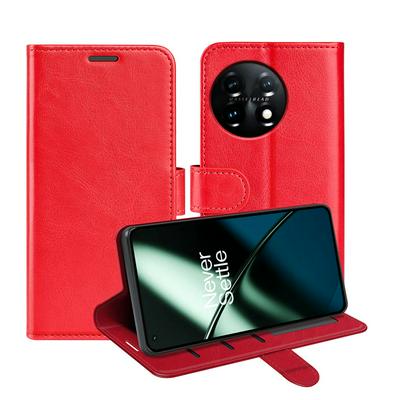 For OnePlus 11 R64 Pattern Single Folded Edge Folio Flip Leather Wallet Phone Case
