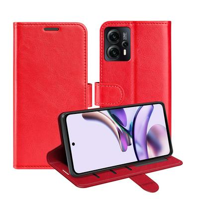 For Motorola G23 4G/G13 4G R64 Pattern Single Folded Edge Folio Flip Leather Wallet Phone Case