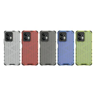 For Xiaomi Redmi Note 12 4G Honeycomb Textured Well-protected TPU + PC Phone Case Cover
