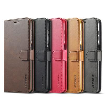 LC.IMEEKE For Samsung Galaxy M32 5G Magnetic Button Calf Pattern PU Leather + TPU Wallet Phone Case
