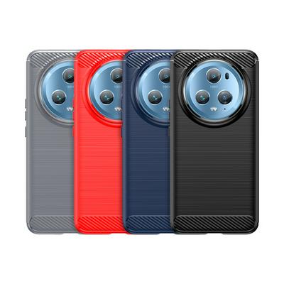For Honor Magic 5 Pro Carbon Fiber Drawing Series Scratch Resistant Shock Absorption Soft TPU Back Cover Case
