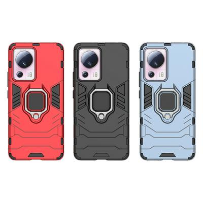 For Xiaomi 13 Lite Black Panther 2 in 1 Detachable Magnetic Attraction Shockproof with Stand Hard PC + Soft TPU Back Cover Case