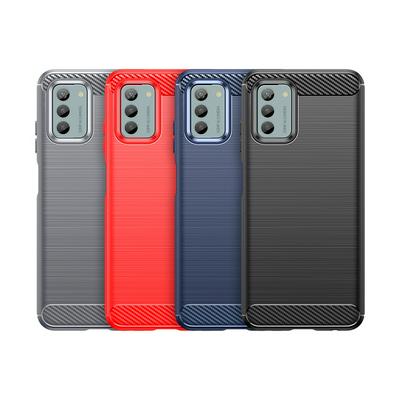 For Nokia G22 Carbon Fiber Drawing Series Scratch Resistant Shock Absorption Soft TPU Back Cover Case