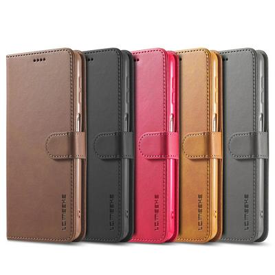 LC.IMEEKE For Samsung Galaxy M51 Magnetic Button Calf Pattern PU Leather + TPU Wallet Phone Case