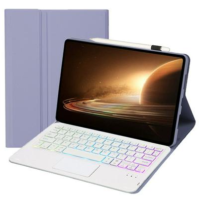 OP13-AS For Oppo Pad 2 Tablet Case with Detachable Touchpad Backlit Keyboard Folio Tablet Cover