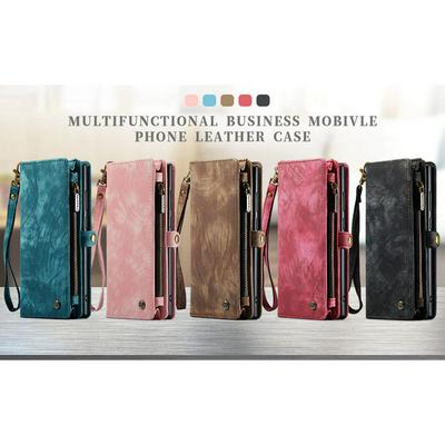 CASEME 008 Series Detachable 2-in-1 Wallet Split Leather Mobile Casing for Samsung Galaxy S23