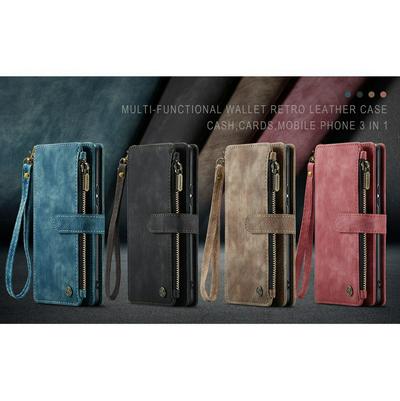 CASEME C30 Series for Samsung Galaxy A54 5G PU Leather Phone Case Card Slots Zipper Pocket Stand Cover