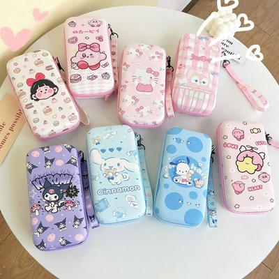 19.5x10x5.2cm Cute Cartoon Lanyard Strap Storage Bag For Mobile Phone USB Charger Cable Power Bank Case Hard Drive Earphone Pouch Accessories
