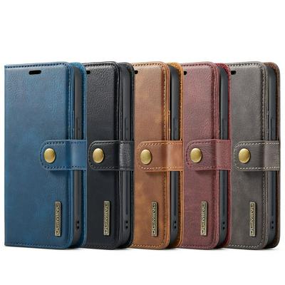 DG.MING Wallet Split Leather Cover Detachable 2-in-1 PC Back Case for iPhone 13