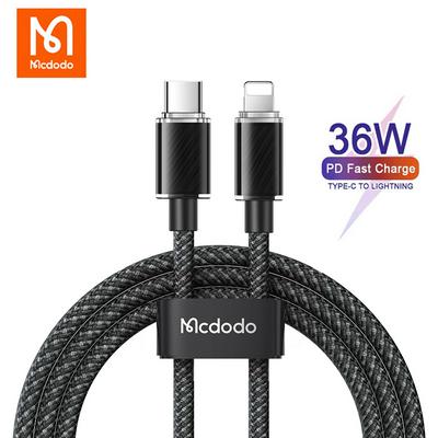 Mcdodo CA-366 PD 36W USB C to Lightning Cable for iPhone 14 13 12 11 Pro Max X iPad Fast Charging Data Sync Cord Type-C iOS Chargr Line