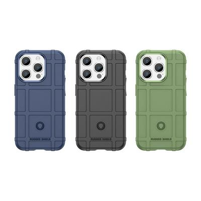 For iPhone 15 Pro Rugged Shield Detachable Shockproof Frosted All-Inclusive Flexible TPU Cover Case