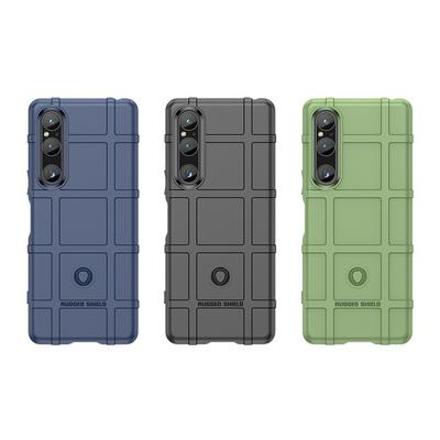For Sony Xperia 1 V Shield Protective Series Military-grade Anti-fall Shockproof Soft TPU Back Cover Case