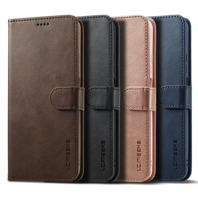 LC.IMEEKE For OPPO A78 5G Magnetic Button Calf pattern PU Leather + TPU Wallet Phone Case
