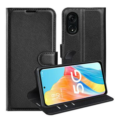 For OPPO Reno 8T 5G Pattern Single Folded Edge Folio Flip Leather Wallet Phone Case