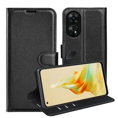 For OPPO Reno 8T 4G Pattern Single Folded Edge Folio Flip Leather Wallet Phone Case