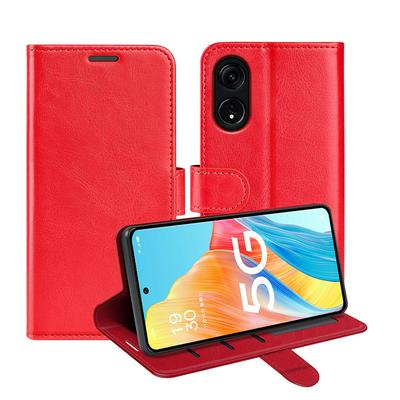 For OPPO Reno 8T 5G R64 Pattern Single Folded Edge Folio Flip Leather Wallet Phone Case