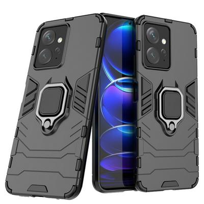 For Xiaomi Redmi Note 12 4G Black Panther 2 in 1 Detachable Magnetic Attraction Shockproof with Stand Hard PC + Soft TPU Back Cover Case