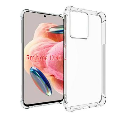 Xiaomi Redmi Note 12 4G Anti-Fingerprint Non-Slip Waterproof Four Corners Shockproof Transparent Soft TPU Back Cover Protective Case