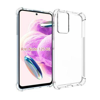 Xiaomi Redmi Note 12S 4G Anti-Fingerprint Non-Slip Waterproof Four Corners Shockproof Transparent Soft TPU Back Cover Protective Case